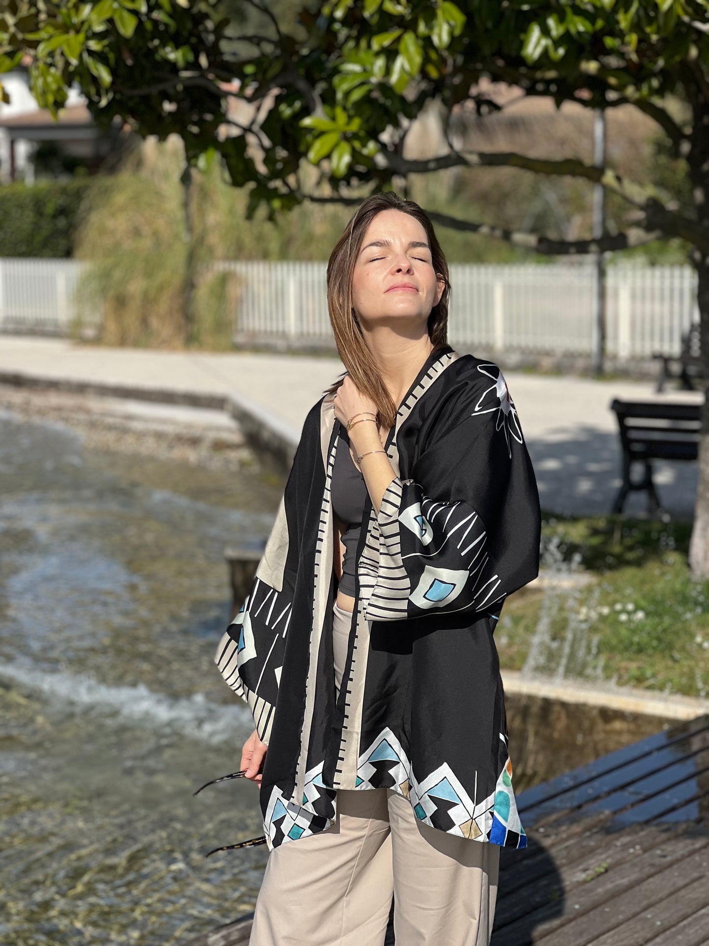 Kimono in pura seta