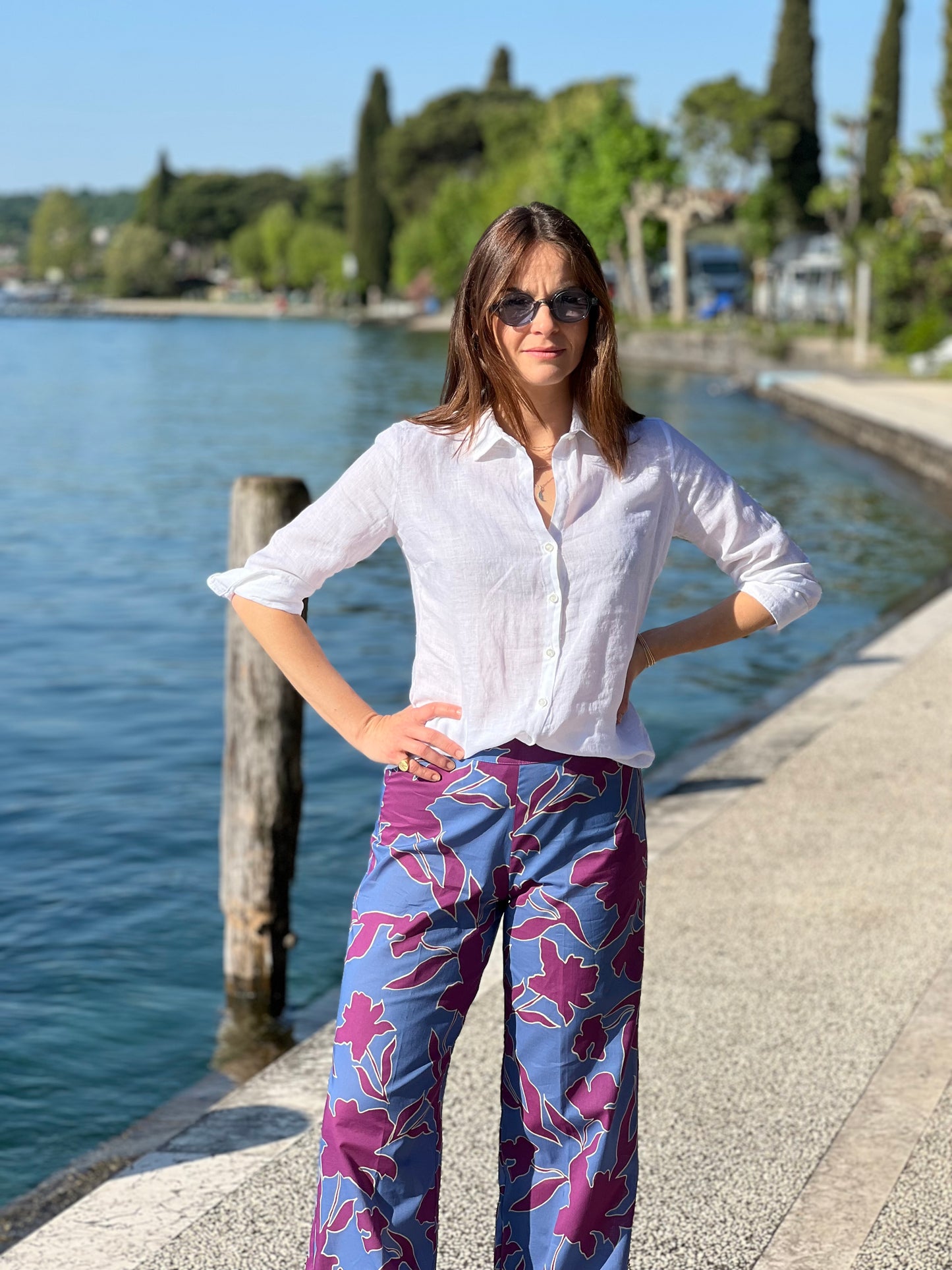 Camicia Manica 3/4 in Lino