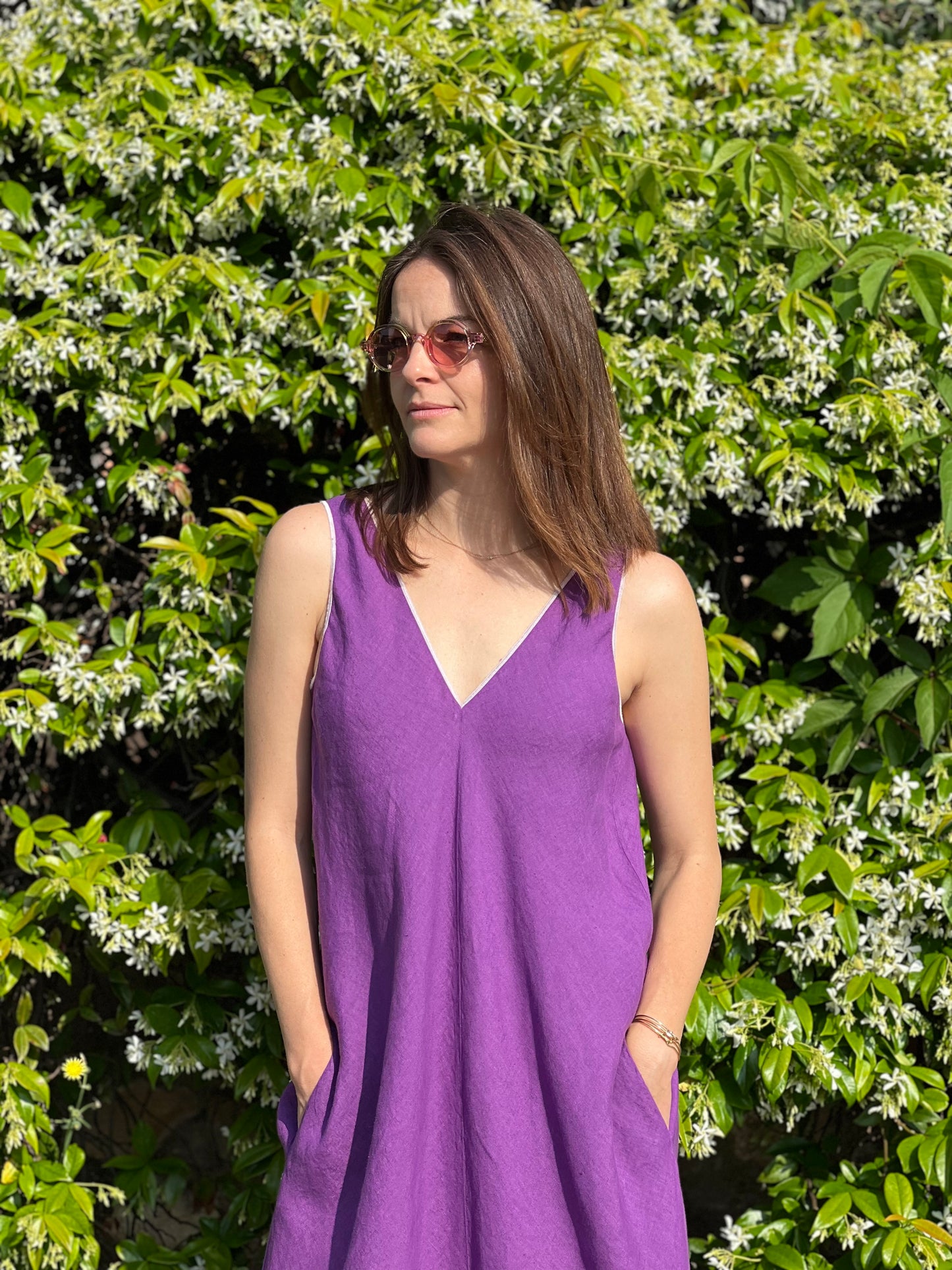 Abito sbieco in Lino