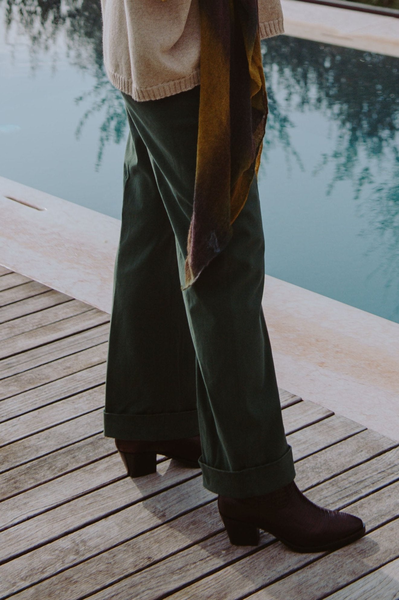 Pantalone Taglio Maschile in Fustagno Leggero