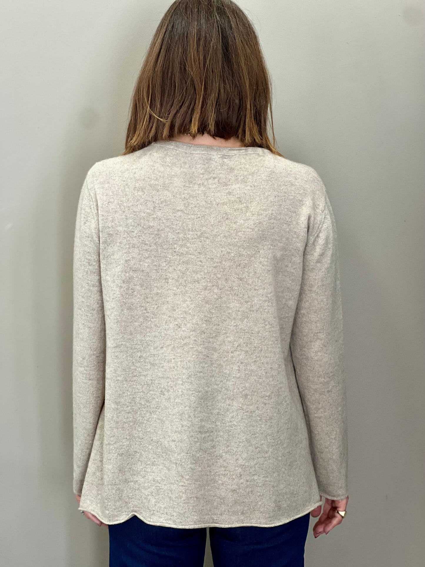 Maglia Svasata in puro Cashmere