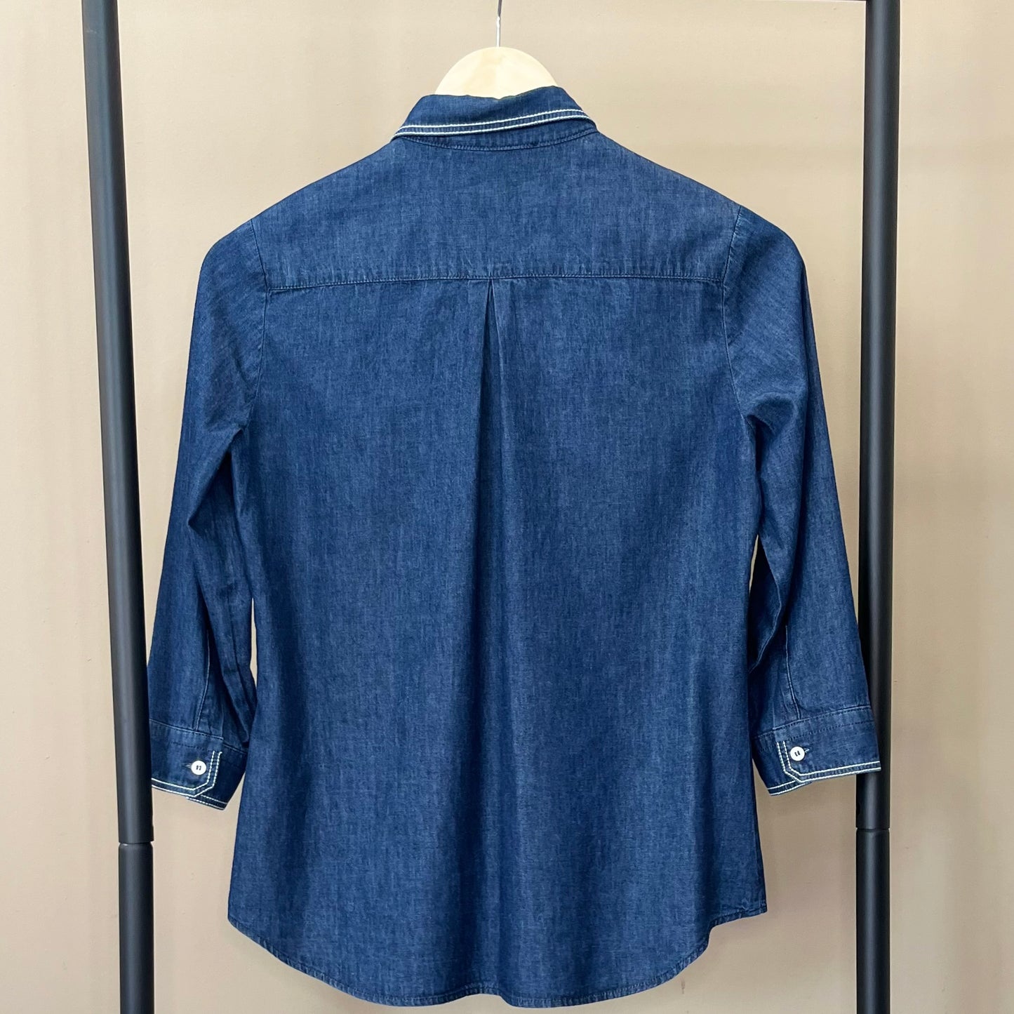 Camicia Denim con Manica 3/4